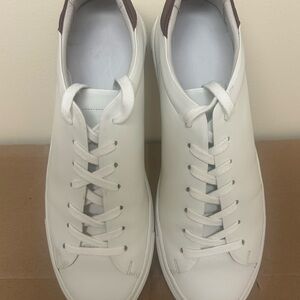 Beckett Simonon White Leather Sneakers